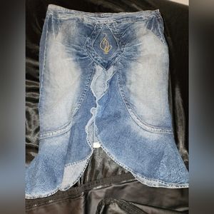 RARE RETRO BABY PHAT DENIM SKIRT
